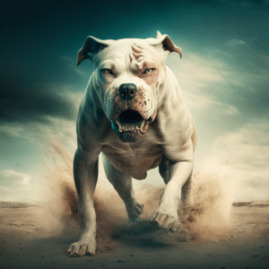 Dogo Argentino charging